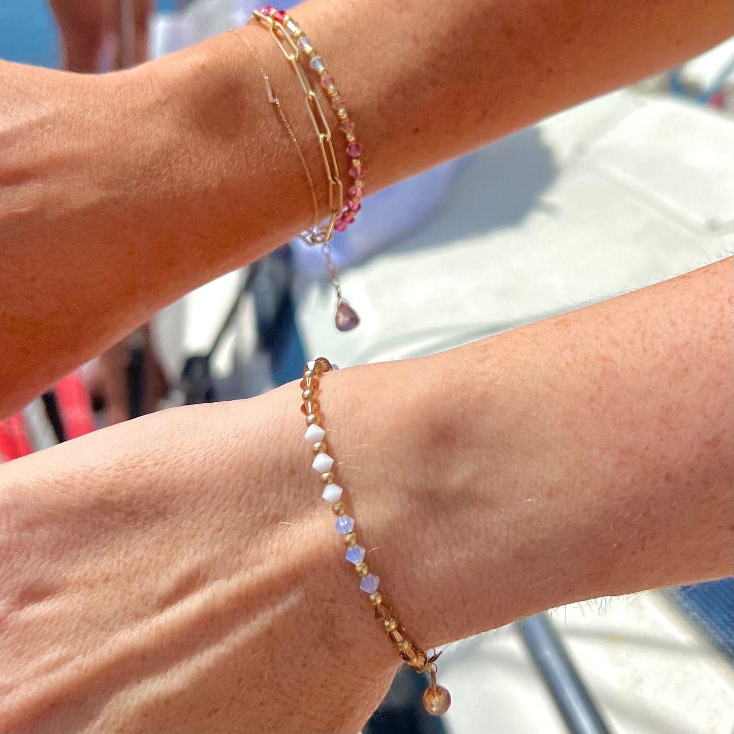 Shimmer Stack Bracelets