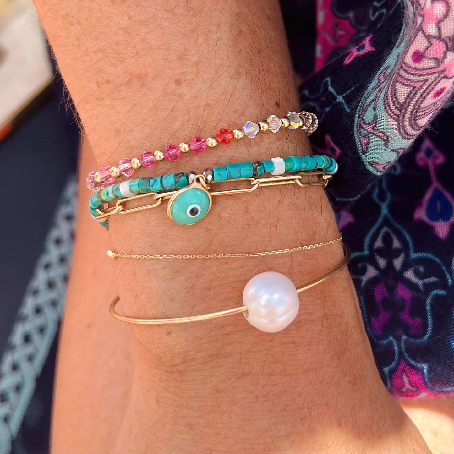 Shimmer Stack Bracelets