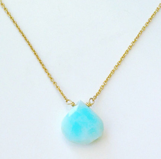 Sky Blue Opal Necklace