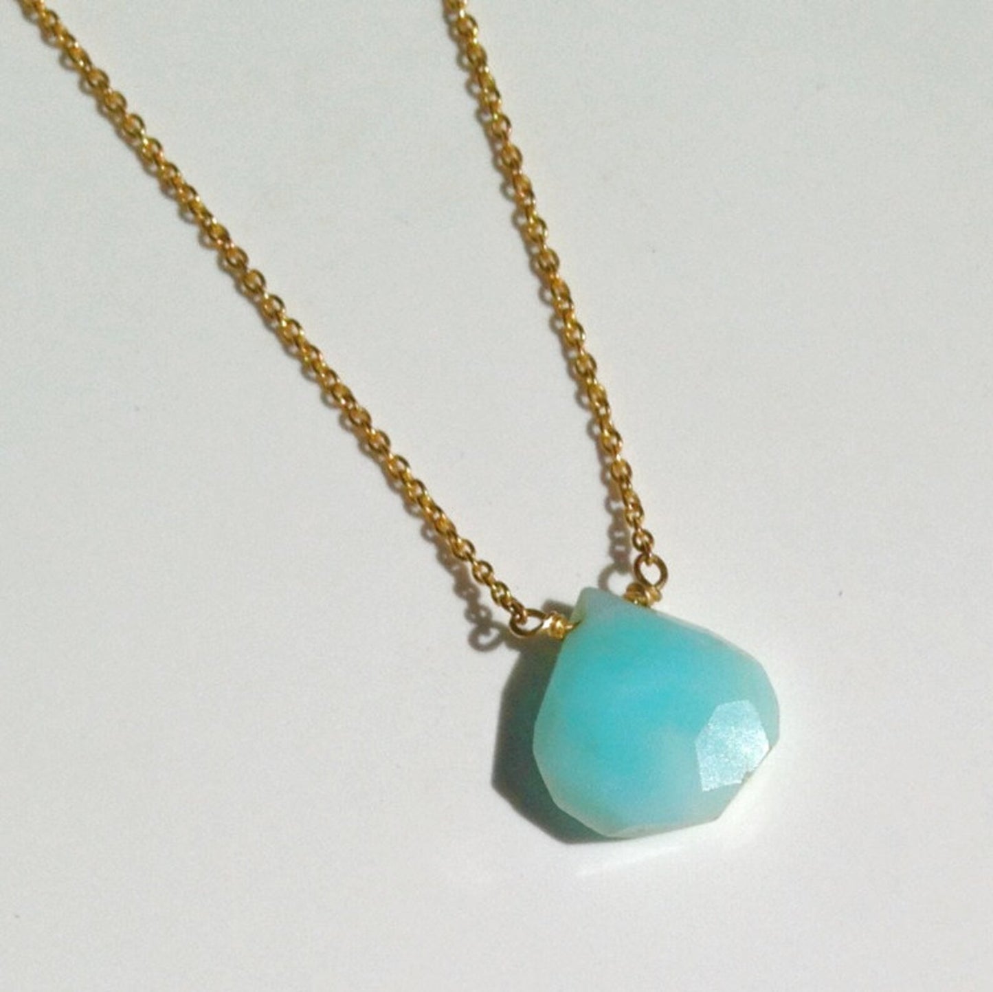 Sky Blue Opal Necklace