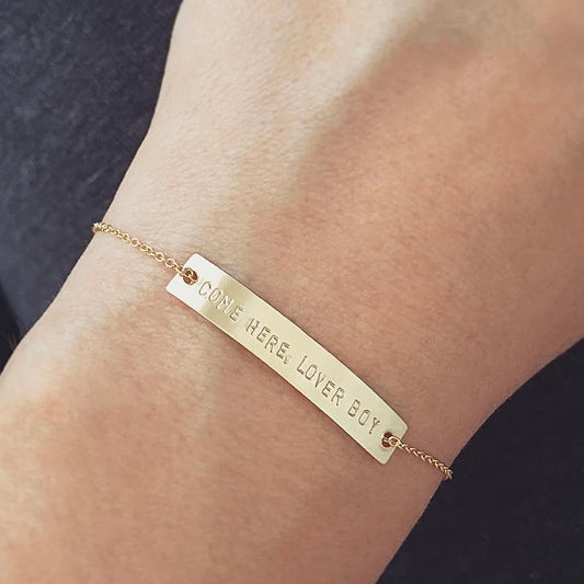 Personalized Bar Bracelet