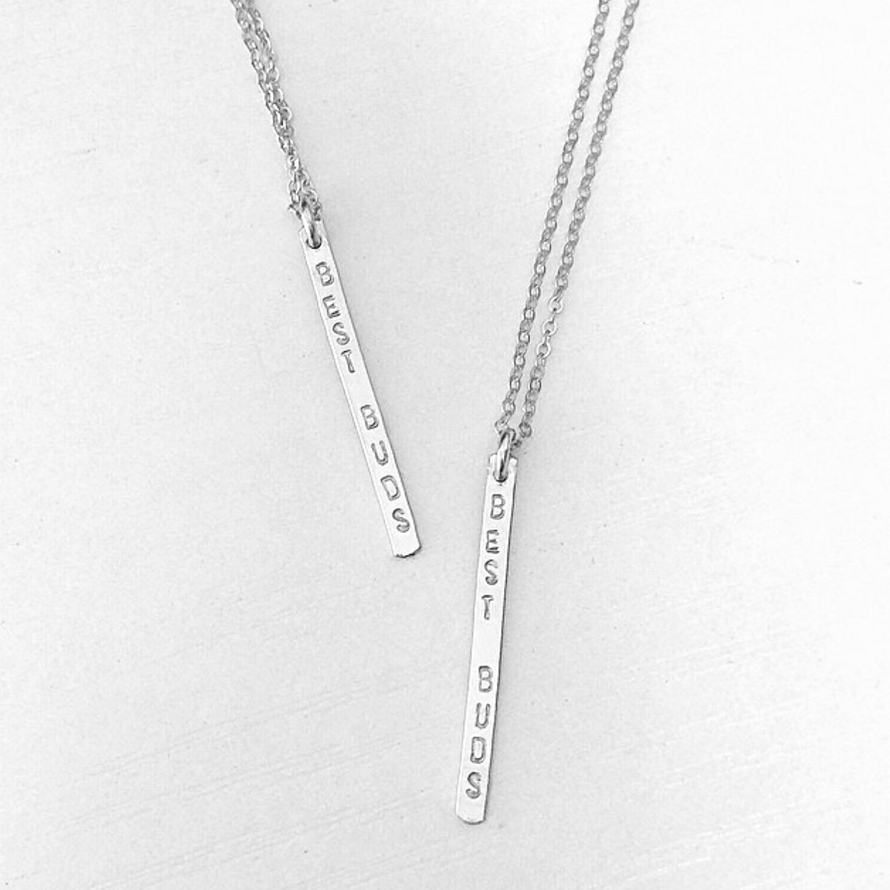 Personalized Thin Hanging Bar(s) Necklace