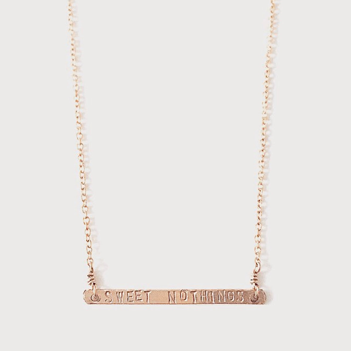 Personalized Thin Bar Necklace