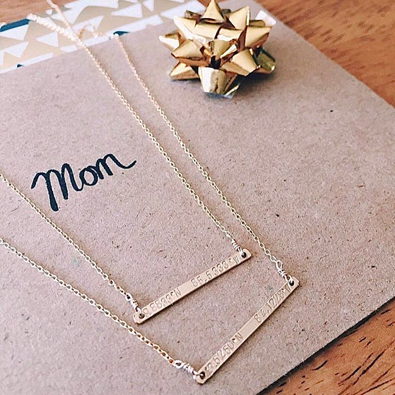 Personalized Thin Bar Necklace