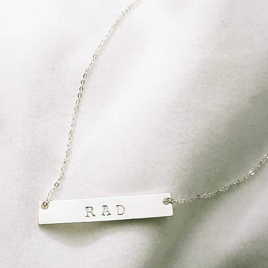 Personalized Bar Necklace