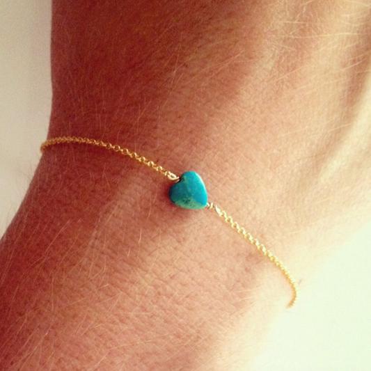 Turquoise Heart Bracelet