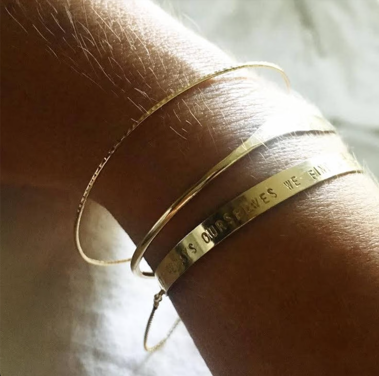 Personalized Dainty Bangle