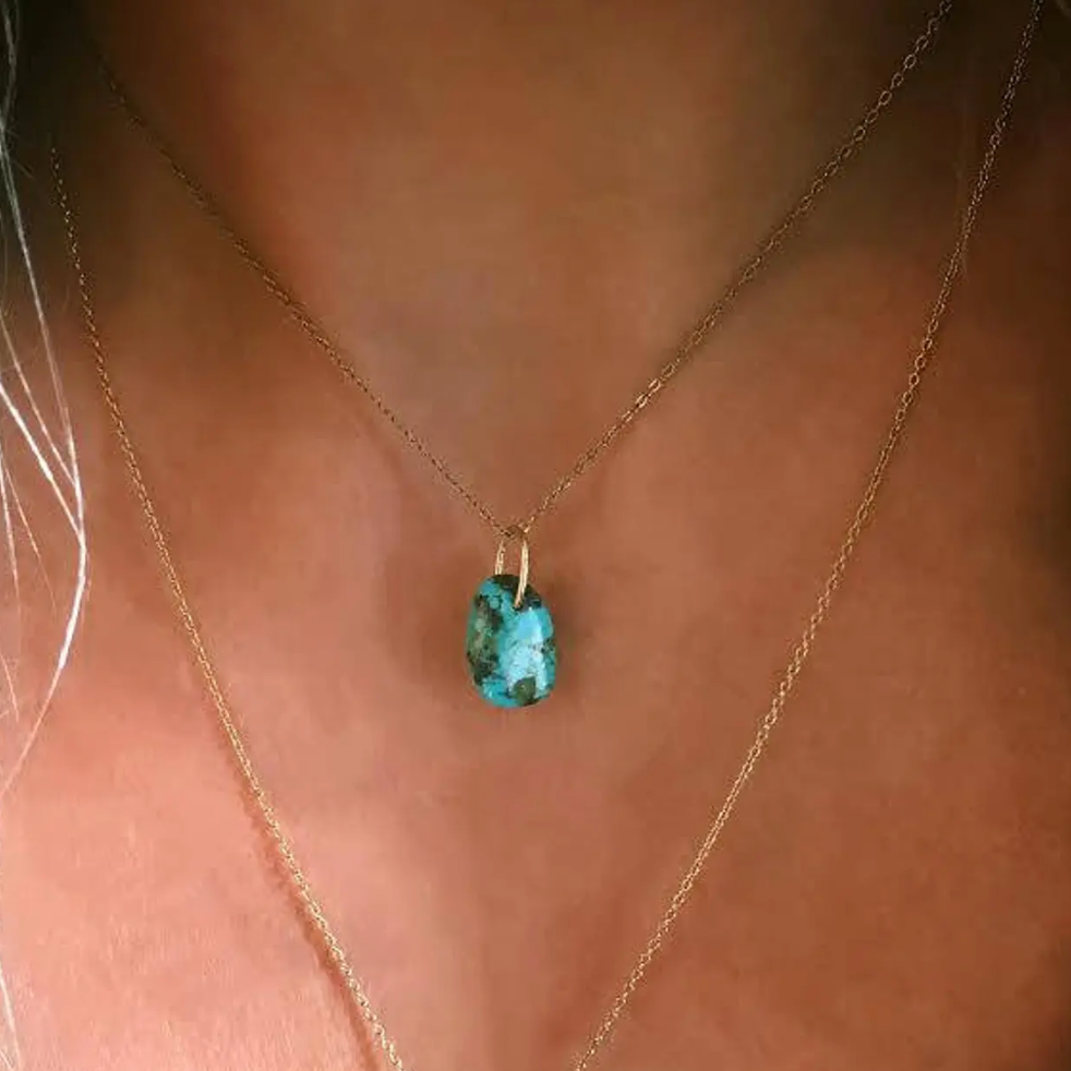 Turquoise Nugget Necklace