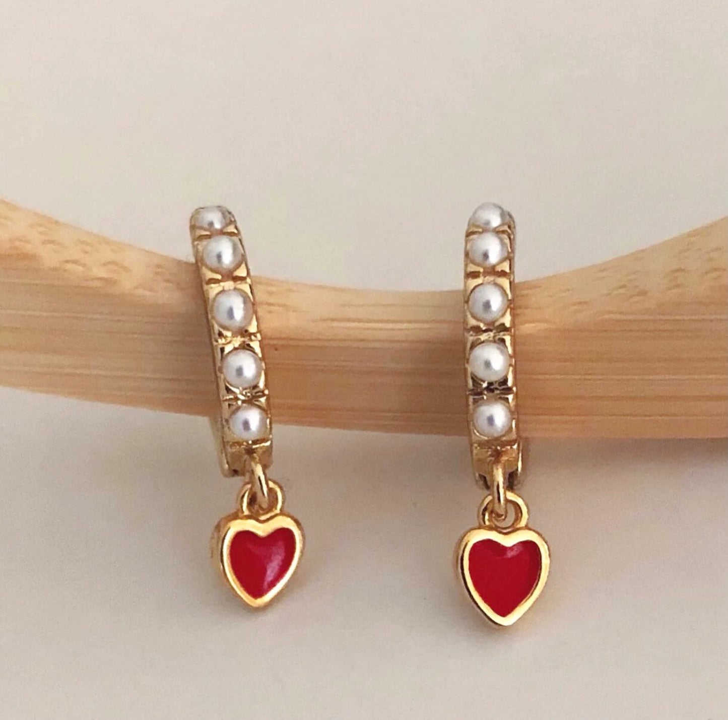 Sweetheart Huggie Hoops